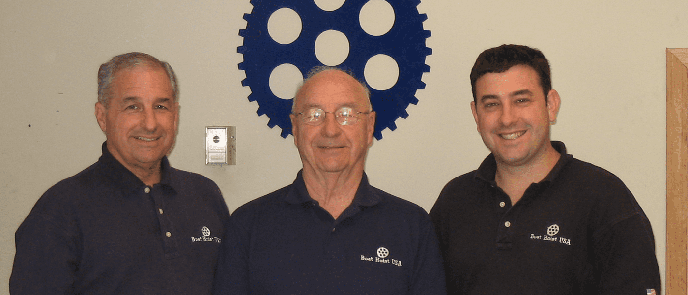 Three generations of the Wilson family: Phil, Max, and Jeff