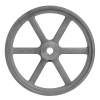 10 in. Aluminum Die-Cast Dual Belt Hoist Pulley