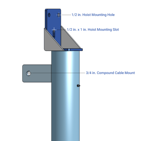 BH-360 PWC Hoist Mount Pipe