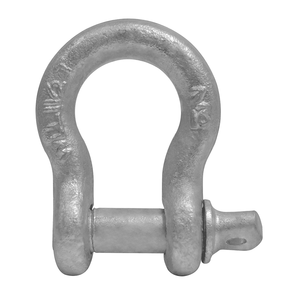 7/16 in. 1.5 Ton Galvanized Screw Pin Shackle