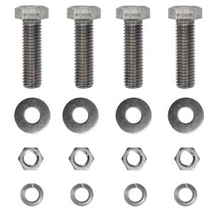 Aluminum Dual Pipe Support Fastener Kit