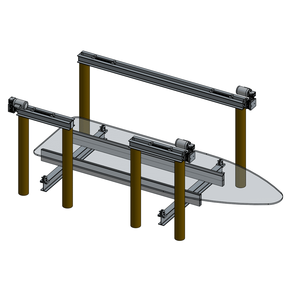 Rockport 12K Aluminum Six Post Pile Mount Lift