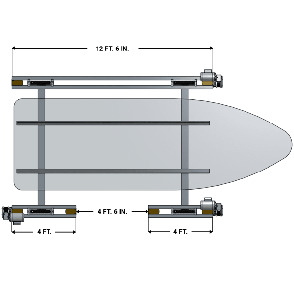 Rockport 12K Aluminum Six Post Pile Mount Lift