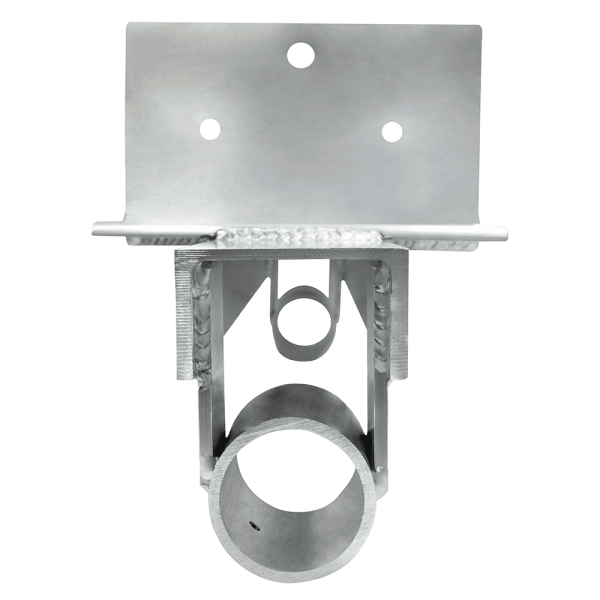 Aluminum Dual Pipe Support for Wood Beams