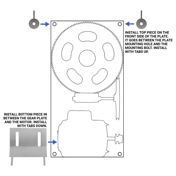 Flat-Plate Hoist Cover Mounting Kit