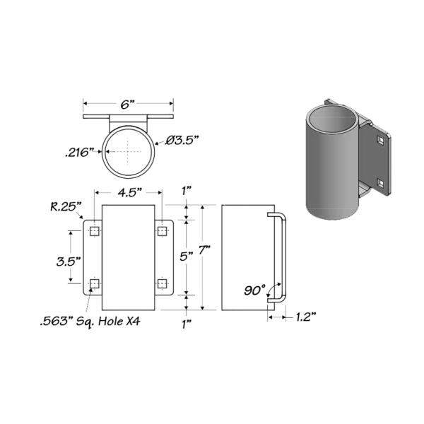 Outside Pipe Holder