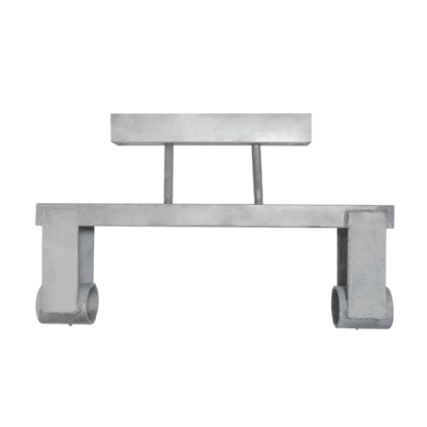 Galvanized Dual Pipe Support for Steel Beams