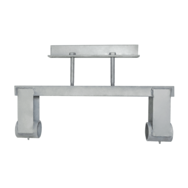 Galvanized Dual Pipe Support for Steel Beams