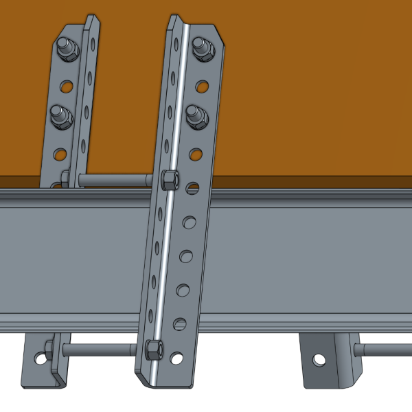 Galvanized Chock Angle Bracket Kit