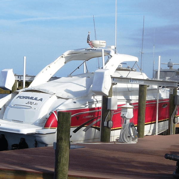 24,000 lb. Aluminum Six Post Pile Mount Boat Lift