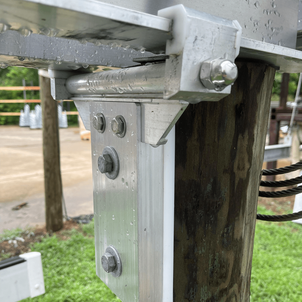 Aluminum Pile Mount Top Beam Bracket