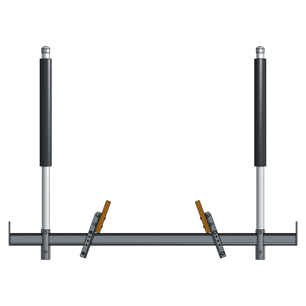 3,000 lb. Galvanized Steel V-Hull Boat Cradle