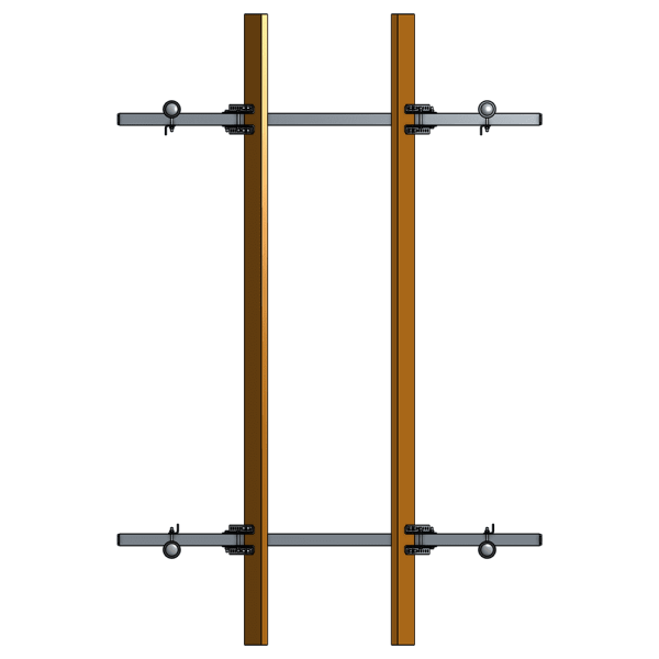 3,000 lb. Galvanized Steel V-Hull Boat Cradle