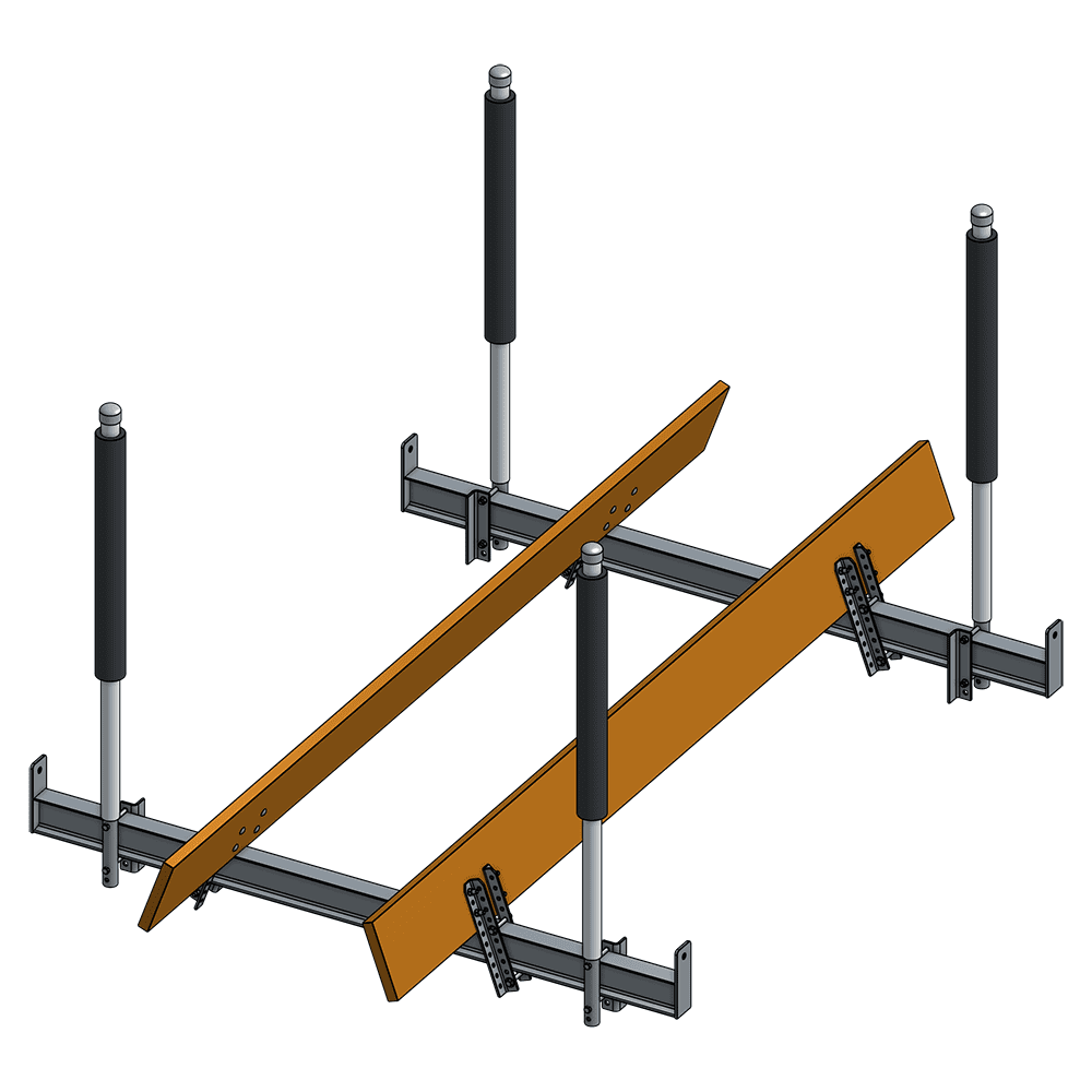 8,000 lb. Galvanized Steel V-Hull Boat Cradle