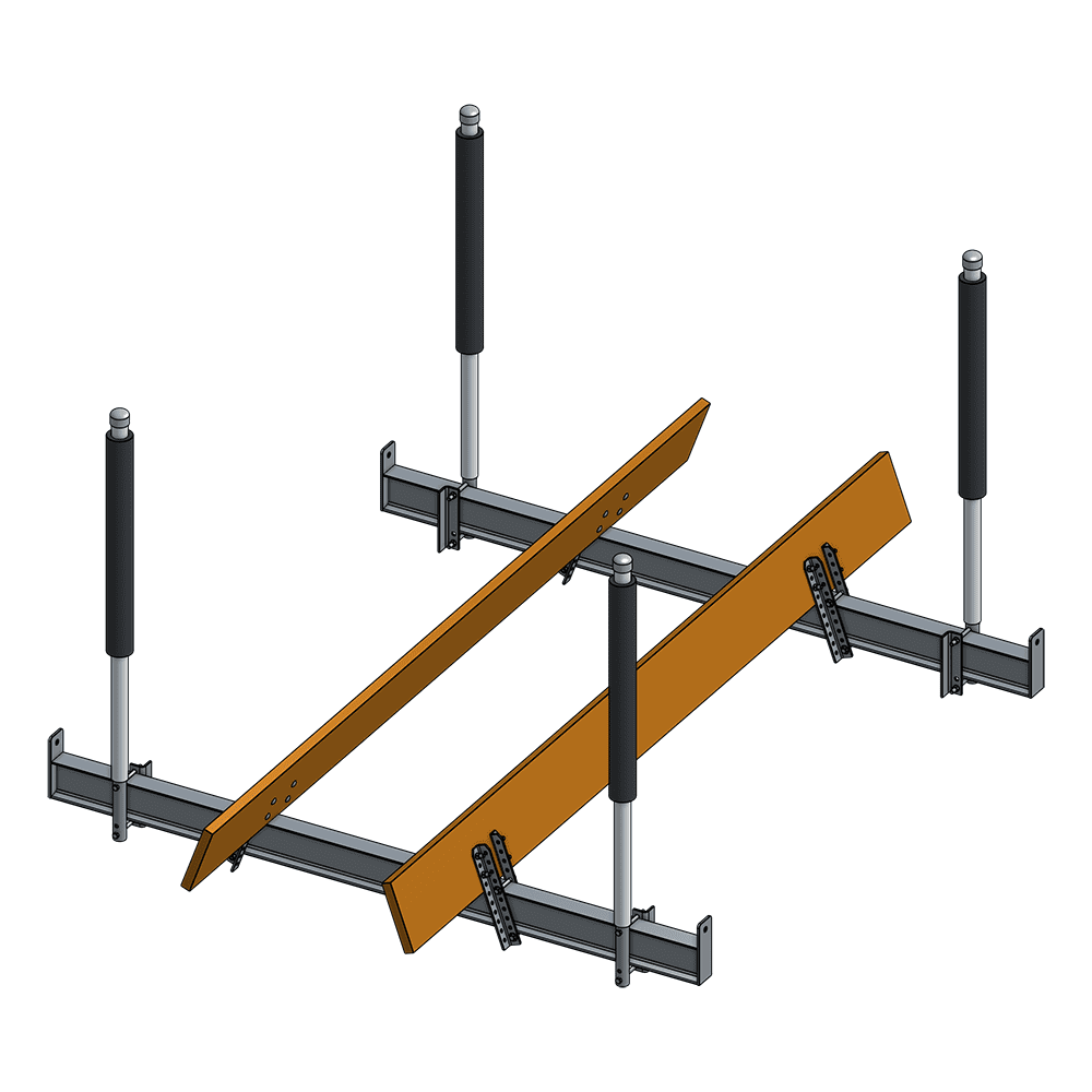 12,000 lb. Galvanized Steel V-Hull Boat Cradle