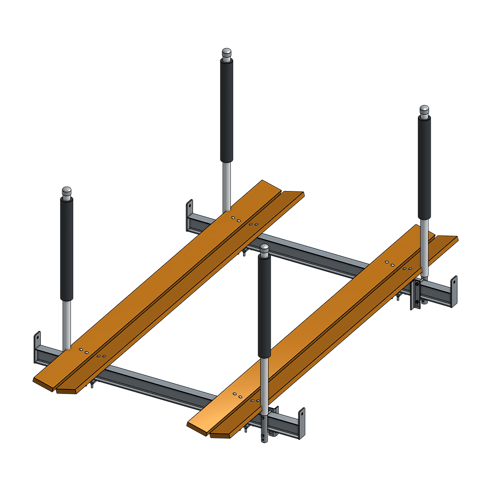 8,000 lb. Galvanized Steel Pontoon Boat Cradle