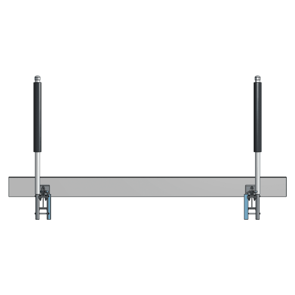 8,000 lb. Aluminum V-Hull Outboard Boat Cradle