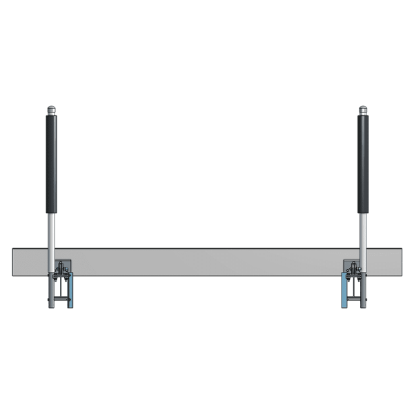 13,000 lb. Aluminum V-Hull Outboard Boat Cradle