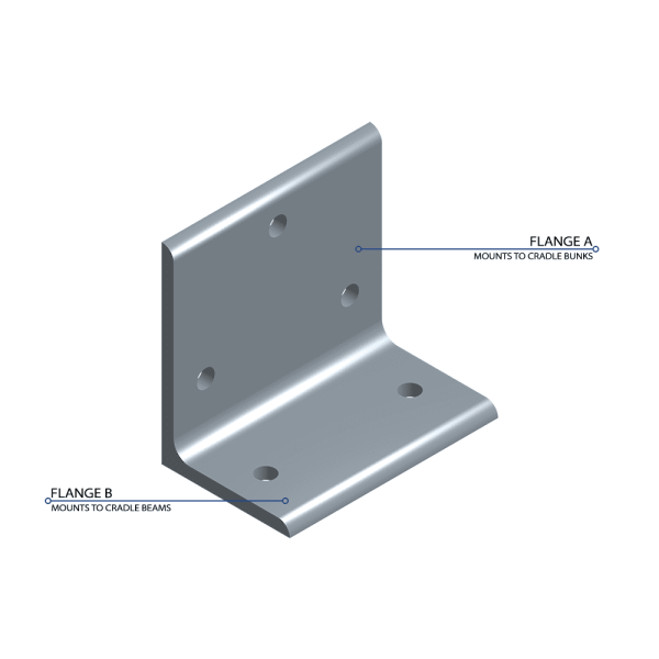 Aluminum Cradle Bunk Angle Bracket