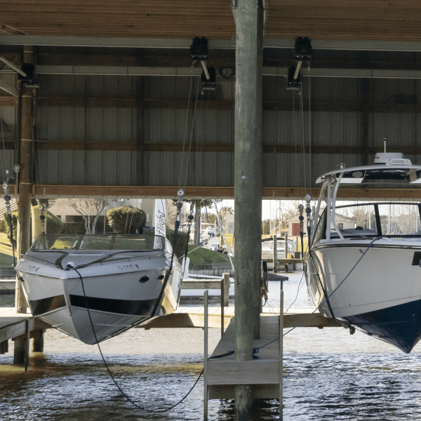 The Max Overhead V-Hull Boat Lift