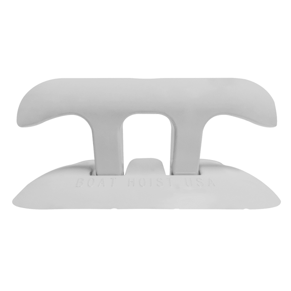 White Aluminum Flip Up Dock Cleat